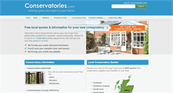 Desktop Screenshot of conservatories.com