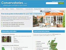Tablet Screenshot of conservatories.com